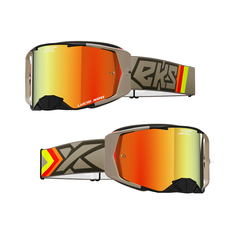 EKS Lucid Brille Black & Tan , Red Mirror EKS Lucid Brille Black & Tan , Red Mirror