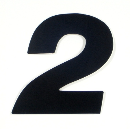 Startnummern US-Style 10cm schwarz