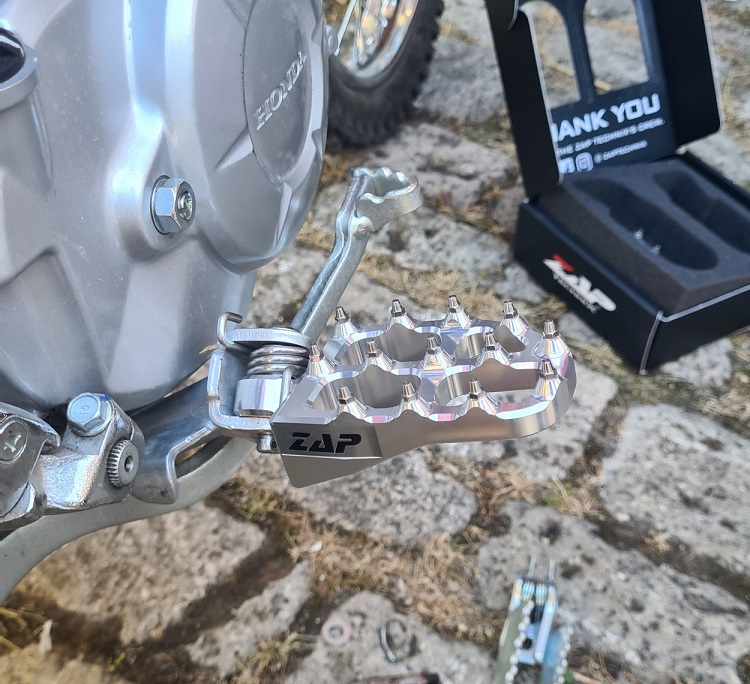 ZAP E-Peg Fußrasten Honda CRF 110 silber ZAP E-Peg Fußrasten Honda CRF 110 silber