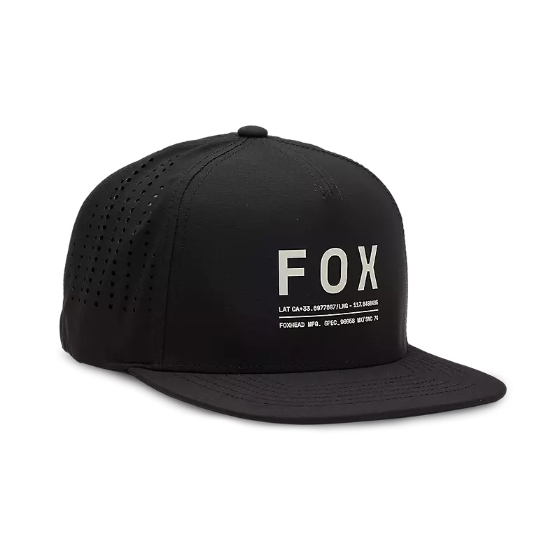FOX Non Stop Funktions-Snapback-Kappe Schwarz FOX Non Stop Funktions-Snapback-Kappe Schwarz