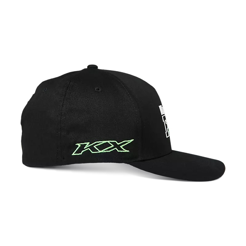 Fox X Kawasaki Flexfit-Kappe schwarz