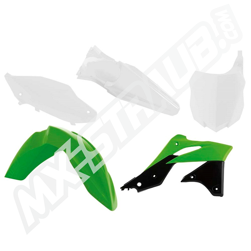 Race Tech Plastikkit KXF 250 13-16 OEM 2014 Grün/Schwarz/weiss 5tlg. Race Tech Plastikkit KXF 250 13-16 OEM 2014 Grün/Schwarz/weiss 5tlg.