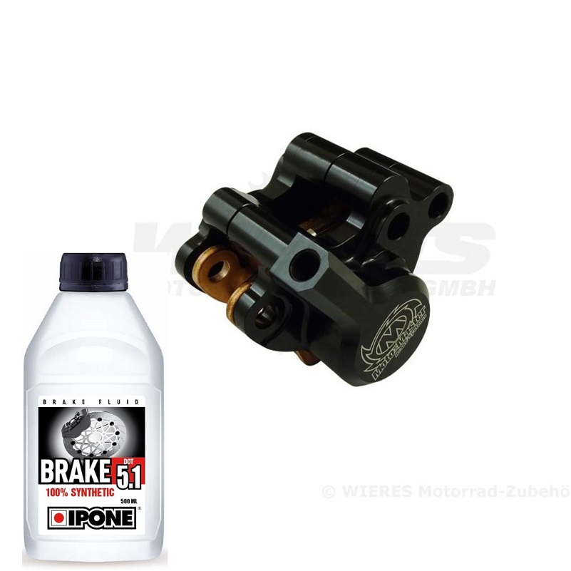 Moto Master 2 Kolben Bremssattel hinten KTM SX65 09-22 incl. Beläge und 500ml Bremsflüssigkeit DOT5 Moto Master 2 Kolben Bremssattel hinten KTM SX65 09-22 incl. Beläge und 500ml Bremsflüssigkeit DOT5