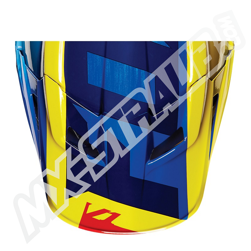 FOX V1 Helmet Visor Vandal Yellow/Blue Gr: XL/2XL
