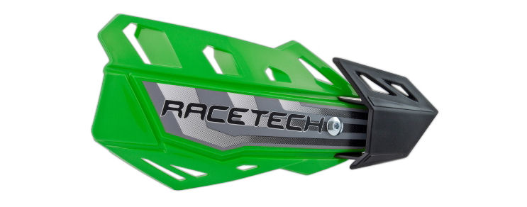 Race Tech FLX Handschalen universal grün mit Anbaukit
