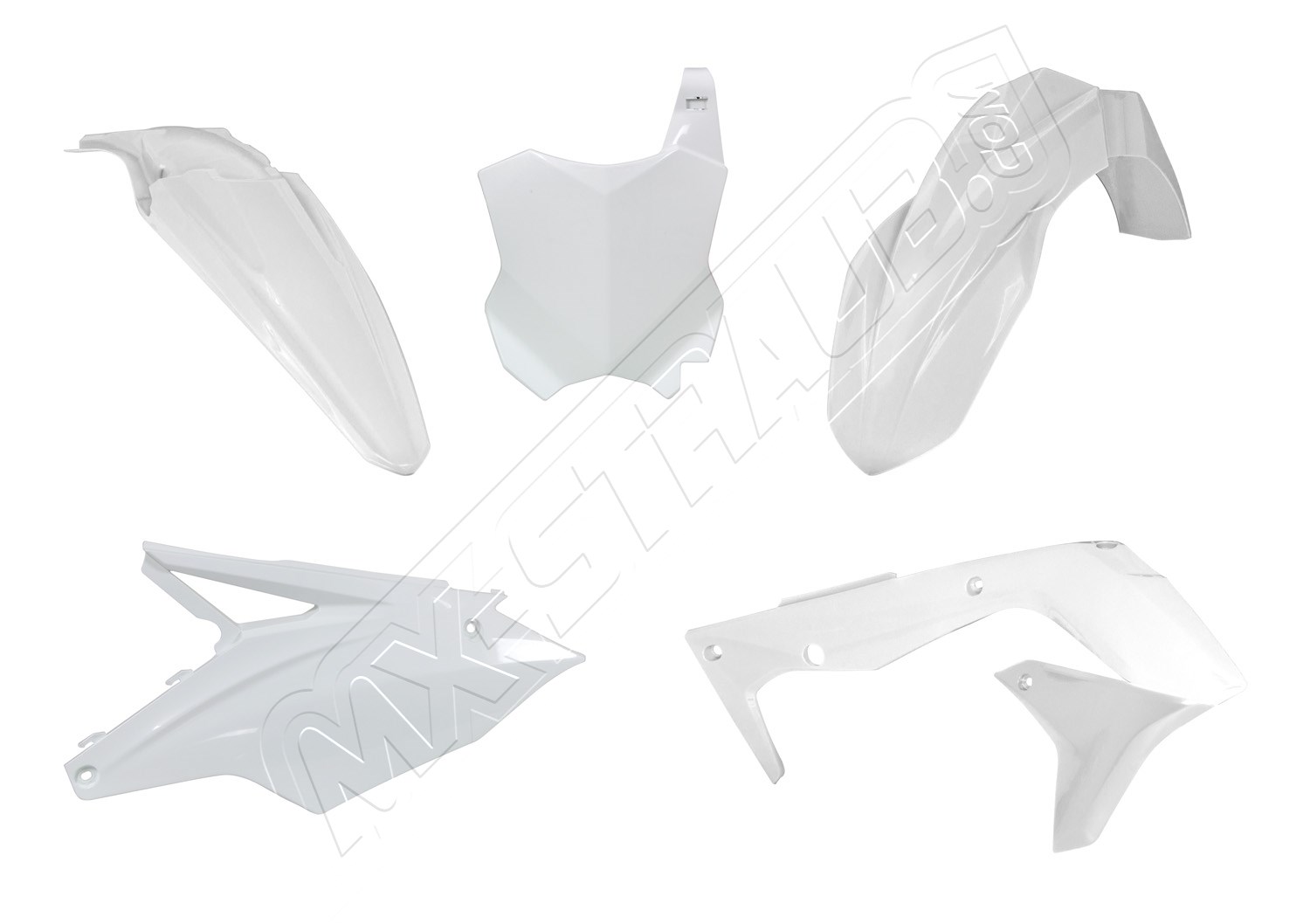 Plastikkit Kawasaki KXF450 16-18 Weiß Plastikkit Kawasaki KXF450 16-18 Weiß