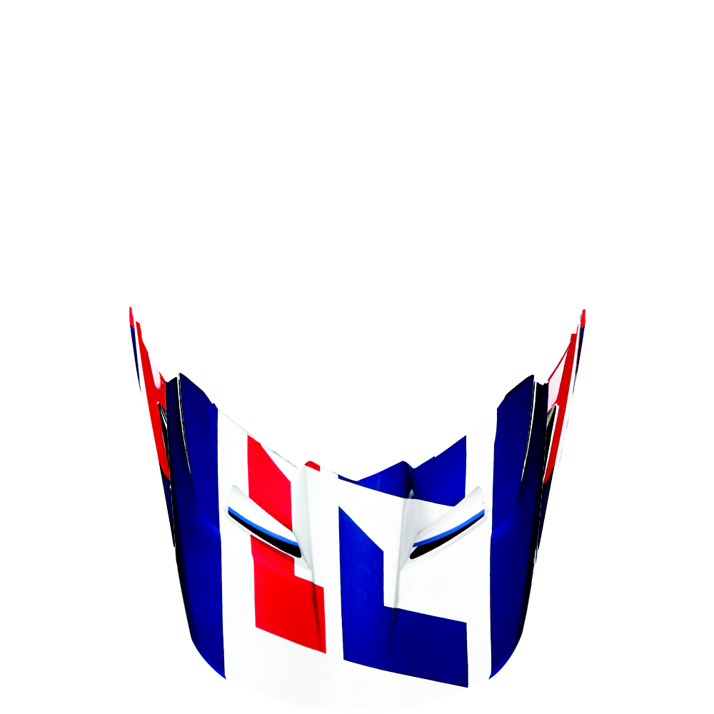FOX V1 Helmet Visor Mako Blue/White Gr: M/L