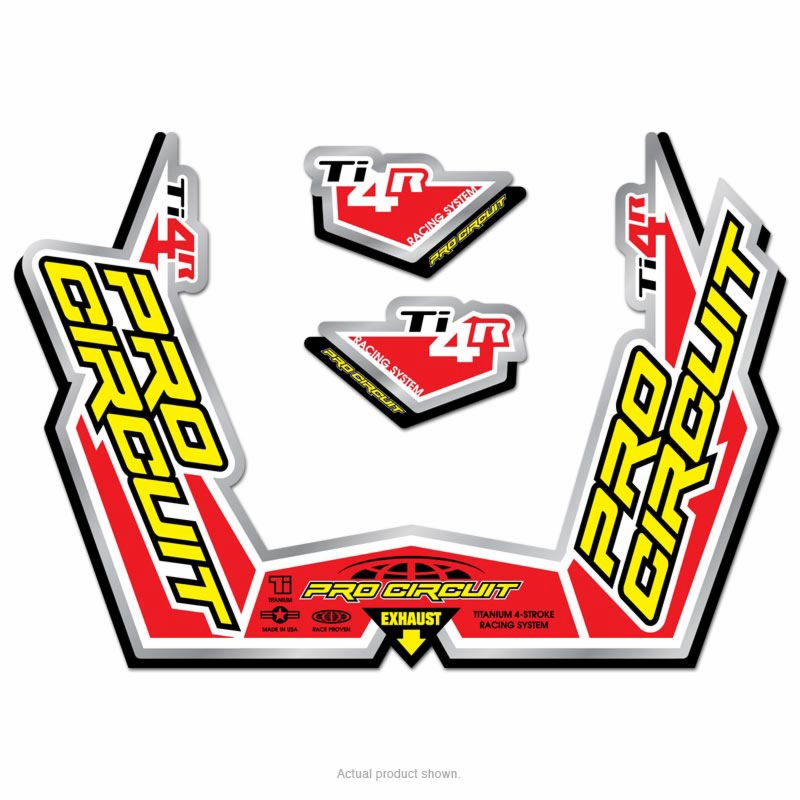 Aufkleberkit für Pro Circuit Titan Schalldämpfer Ti4R Aufkleberkit für Pro Circuit Titan Schalldämpfer Ti4R