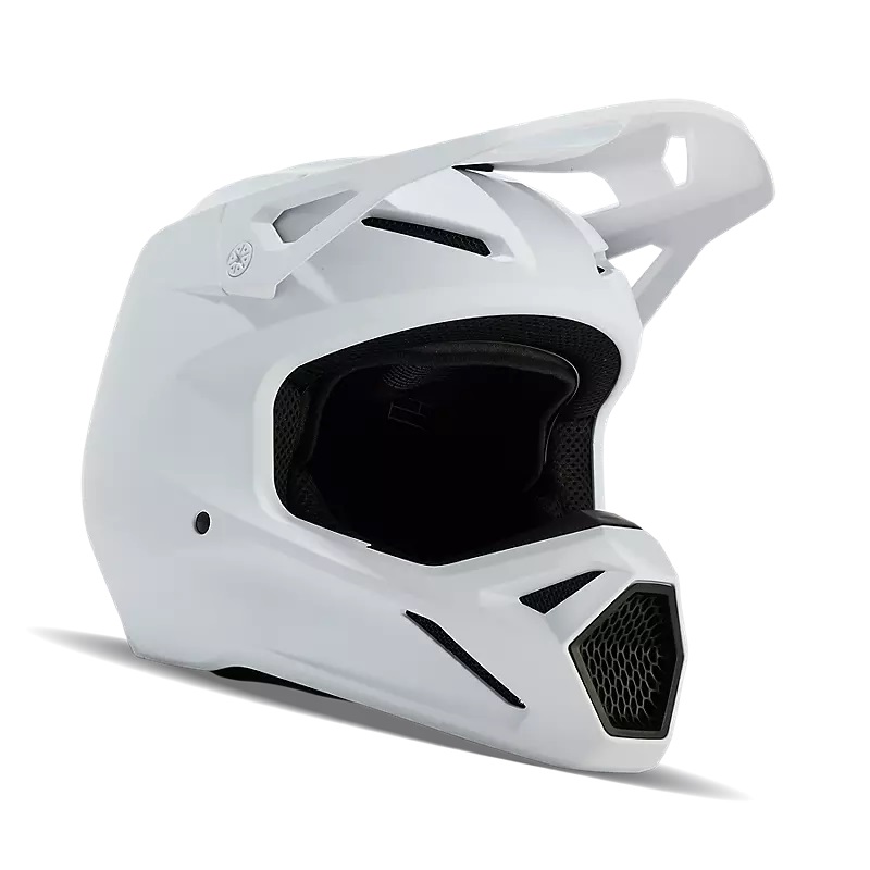 FOX V1 MX Helm Solid matt weiß FOX V1 MX Helm Solid matt weiß