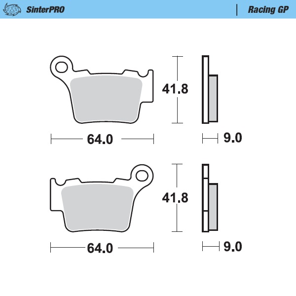 Bremsbelag Sinter Pro Racing GP GasGas MC65 vorn + hinten(Brembo) ab 2023-> Bremsbelag Sinter Pro Racing GP GasGas MC65 vorn + hinten(Brembo) ab 2023->