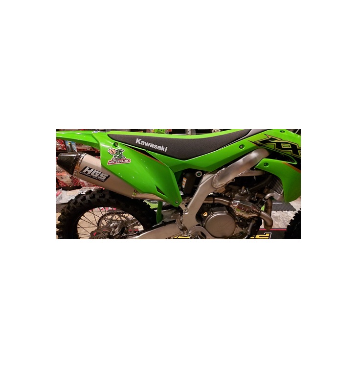 HGS Auspuffanlage KX 450 19-23 mit Carbon Endkappe