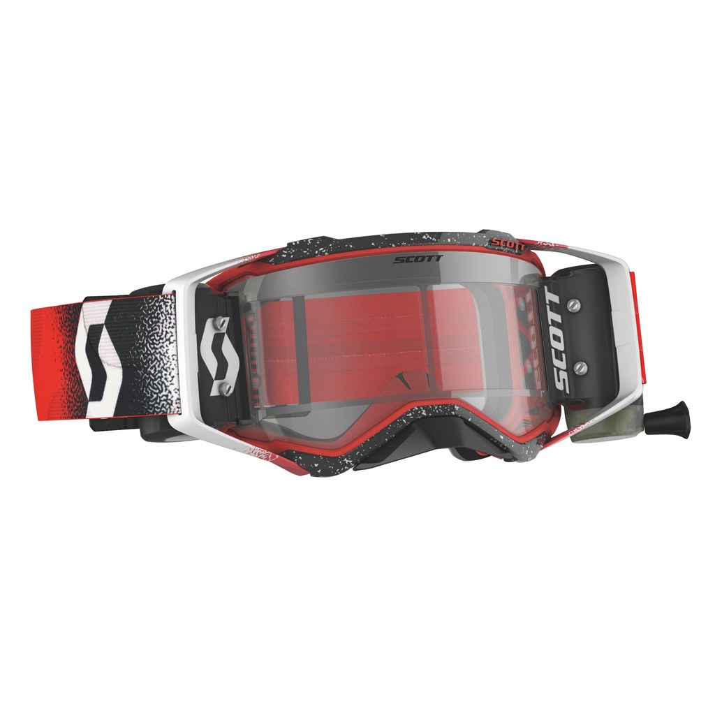 SCOTT Prospect WFS MX-Brille White/Red klares Glas SCOTT Prospect WFS MX-Brille White/Red klares Glas