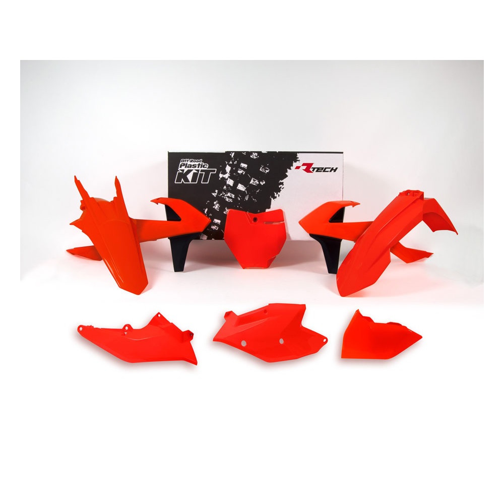 Race Tech Plastikkit passend bei KTM SX/SXF 16-18 Neon Orange 6-teilig