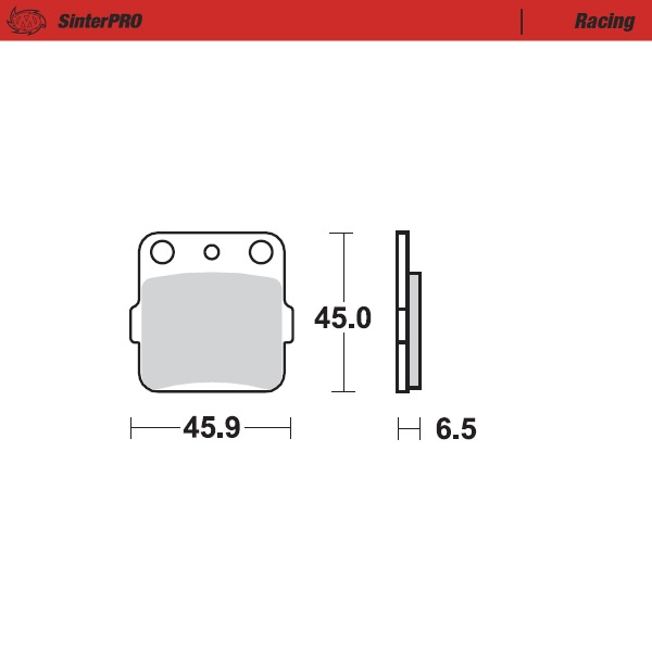 Bremsbeläge hinten YZ80/85 93-> Sinter Pro Serie Bremsbeläge hinten YZ80/85 93-> Sinter Pro Serie