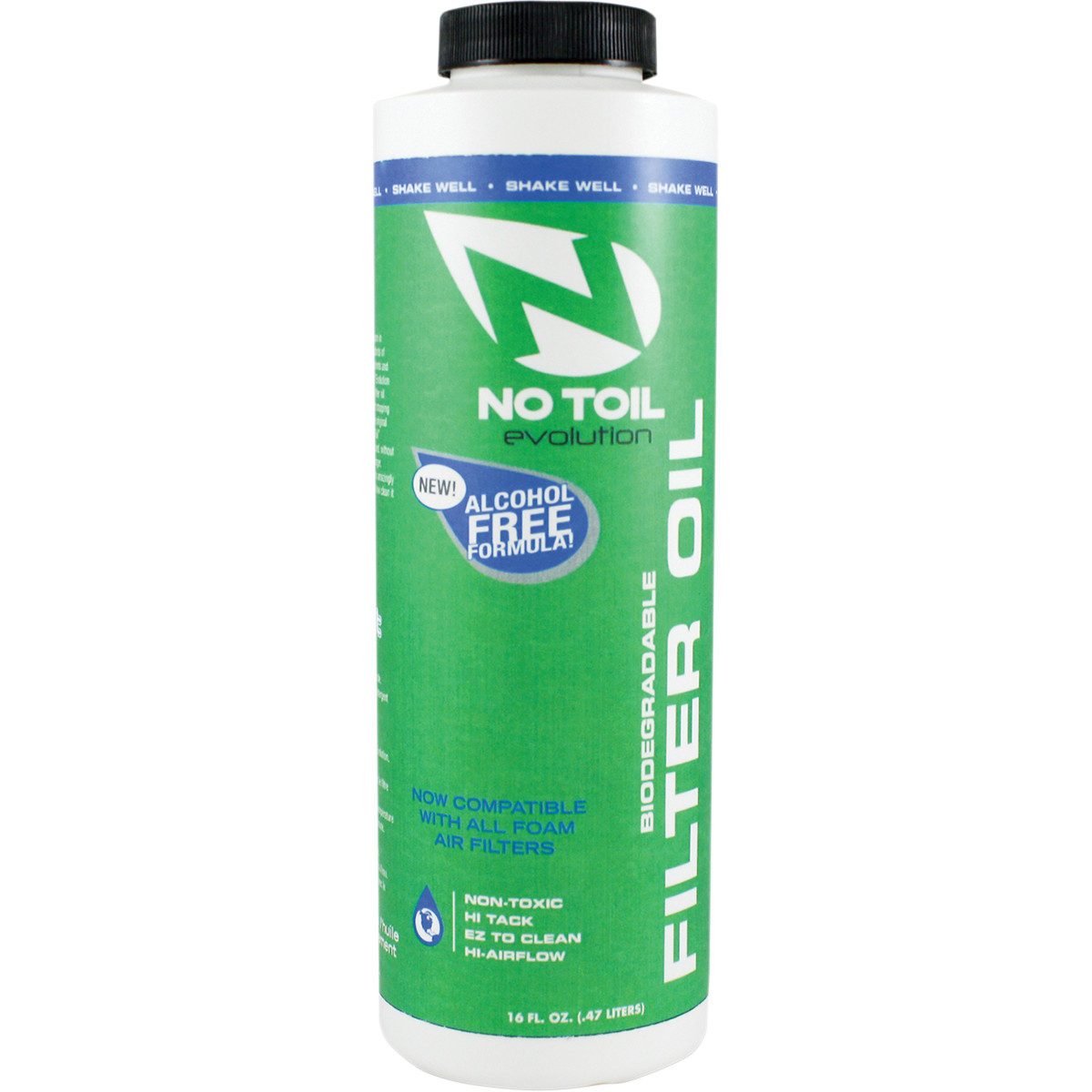 NO TOIL AIR FILTER OIL EVOLUTION BIODEGRADABLE 16 OZ NO TOIL AIR FILTER OIL EVOLUTION BIODEGRADABLE 16 OZ