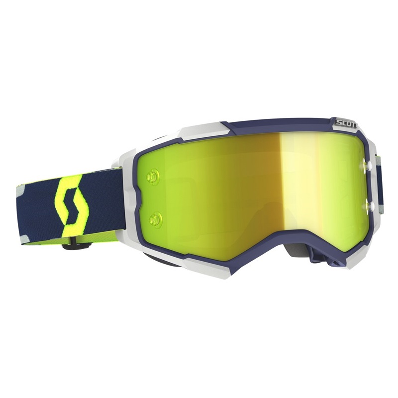 SCOTT Fury MX-Brille Blau / Grau Gelb Chrome Works SCOTT Fury MX-Brille Blau / Grau Gelb Chrome Works