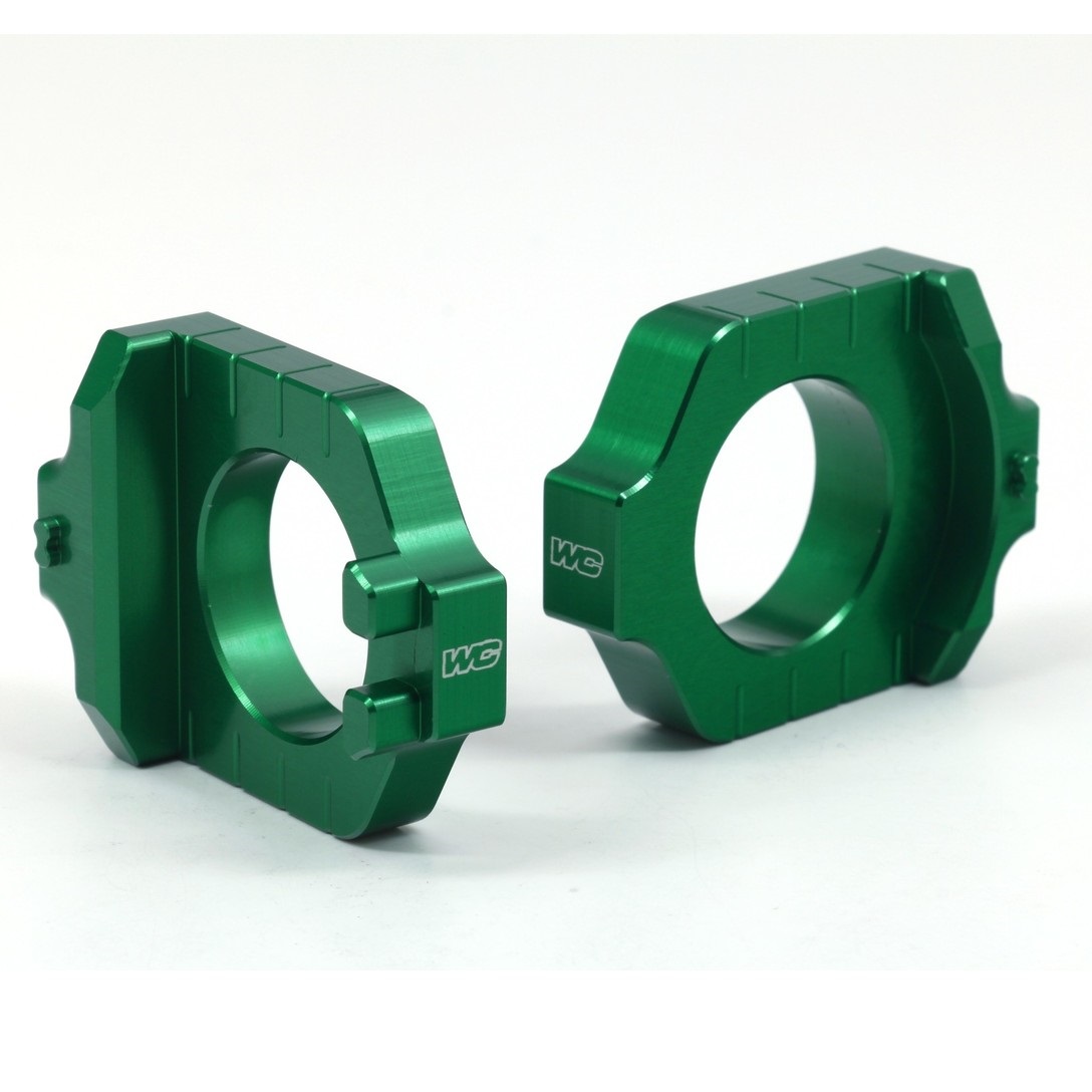 Works Connection Elite Achsblöcke Kawasaki KXF250 17- grün Works Connection Elite Achsblöcke Kawasaki KXF250 17- grün