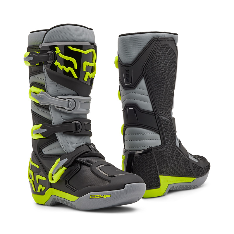 FOX MX-Stiefel Kinder Comp grau/gelb FOX MX-Stiefel Kinder Comp grau/gelb