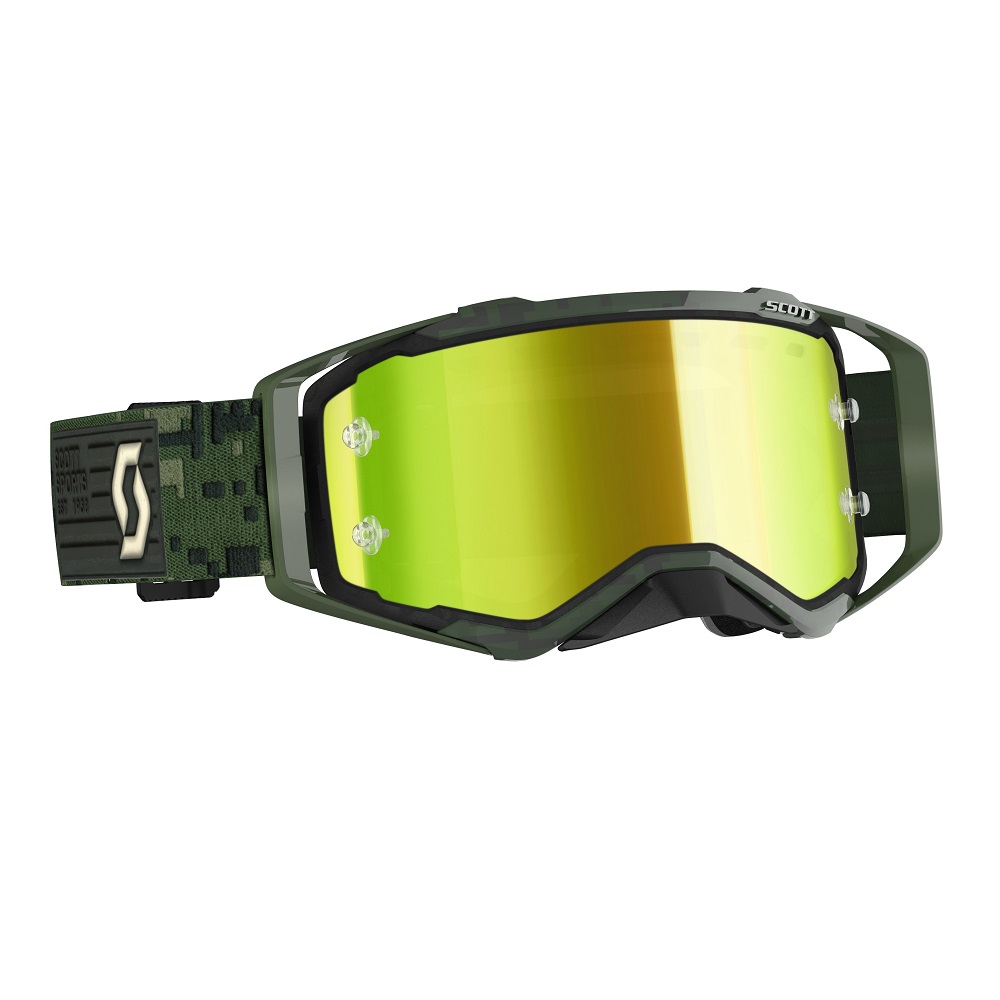 SCOTT Prospect Goggle Kaki Green/Yellow Chrome Works SCOTT Prospect Goggle Kaki Green/Yellow Chrome Works