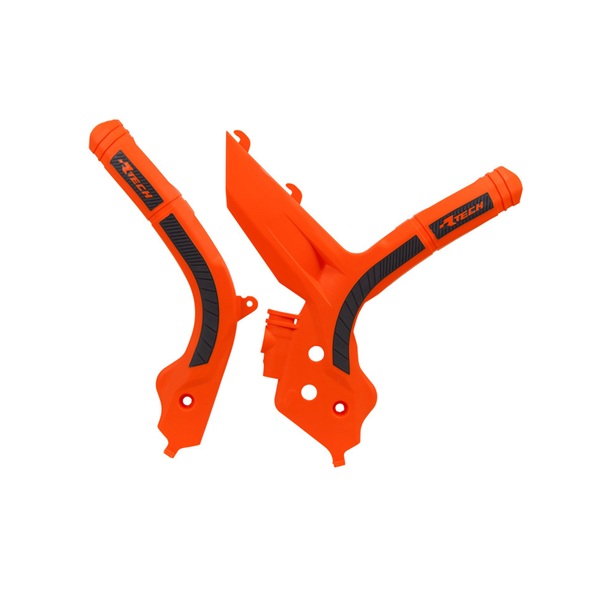 Rtech Grip Rahmenschützer für KTM SX/F 19-22, EXC 20-23  Orange Schwarz