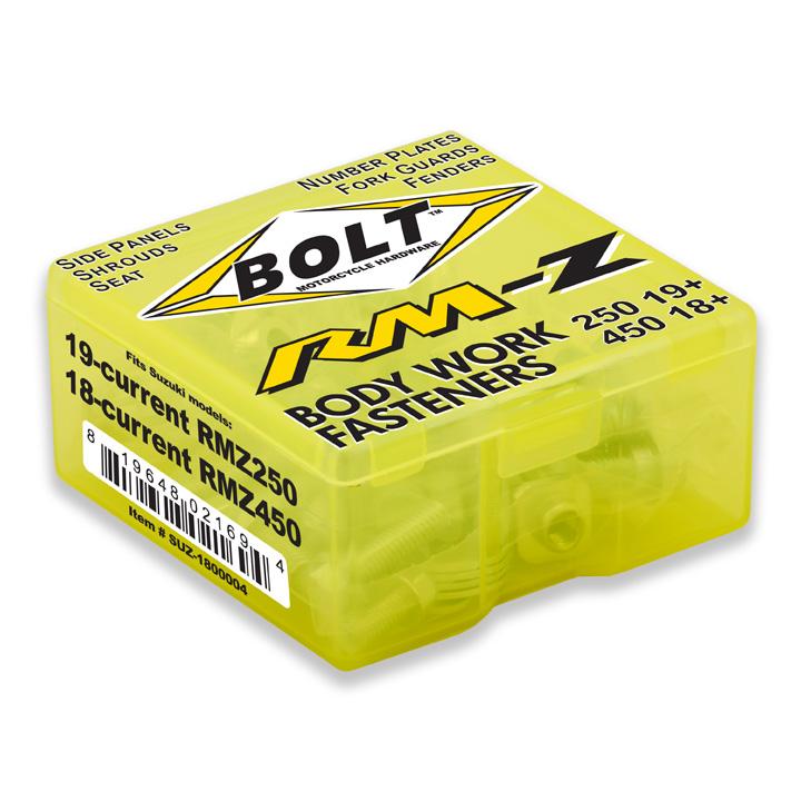 BOLT Schraubenkit für Plastikteile Suzuki RMZ 450 18- / 250 19- BOLT Schraubenkit für Plastikteile Suzuki RMZ 450 18- / 250 19-