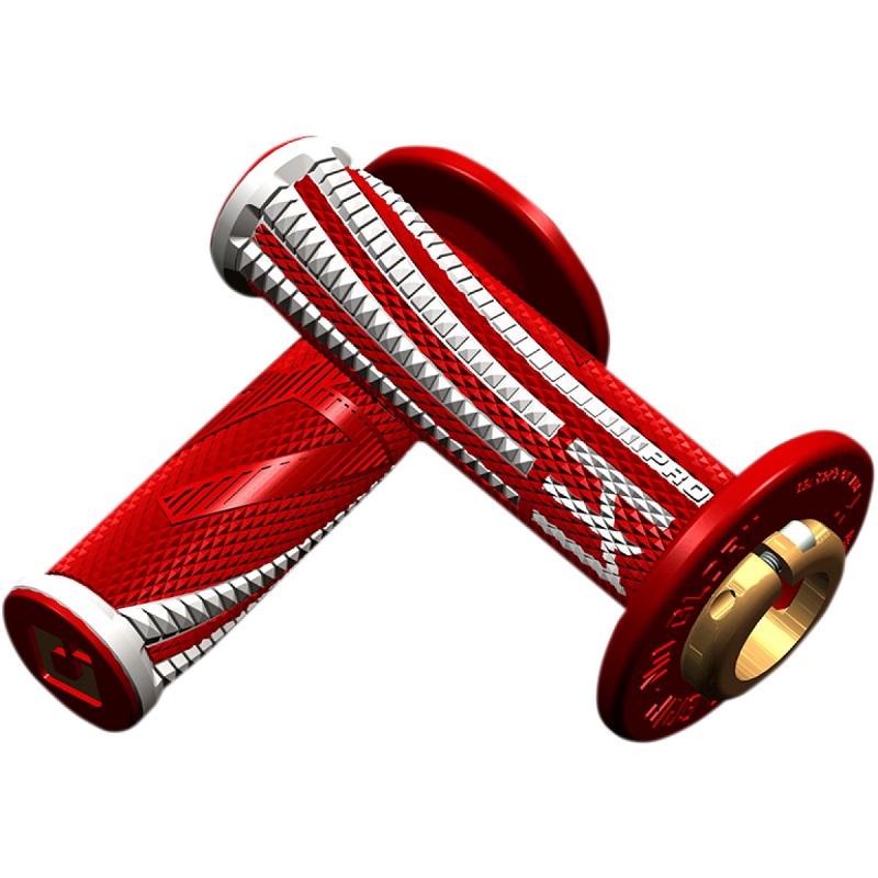 ODI Griffe Emig Pro V2 Lock-On rot-weiß ODI Griffe Emig Pro V2 Lock-On rot-weiß