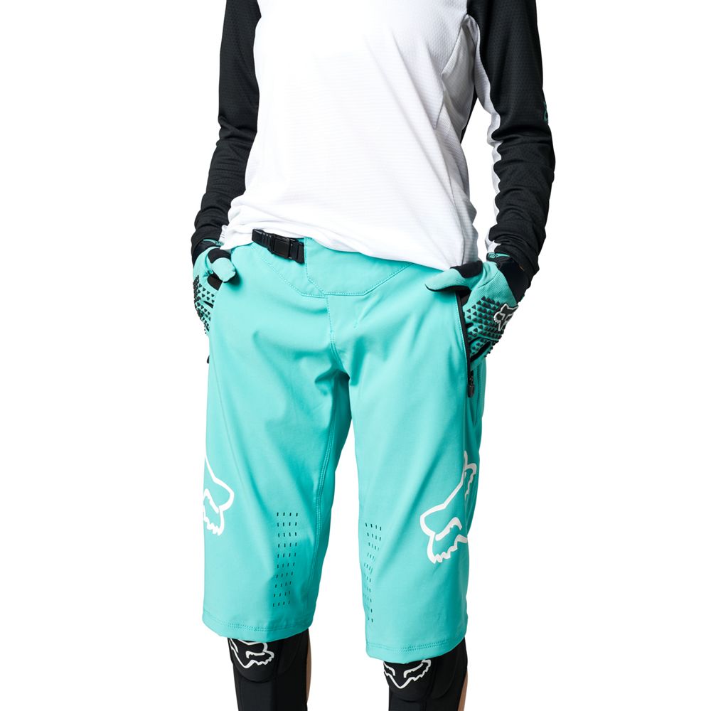 FOX Frauen MTB Defend Short Teal Größe: S FOX Frauen MTB Defend Short Teal Größe: S