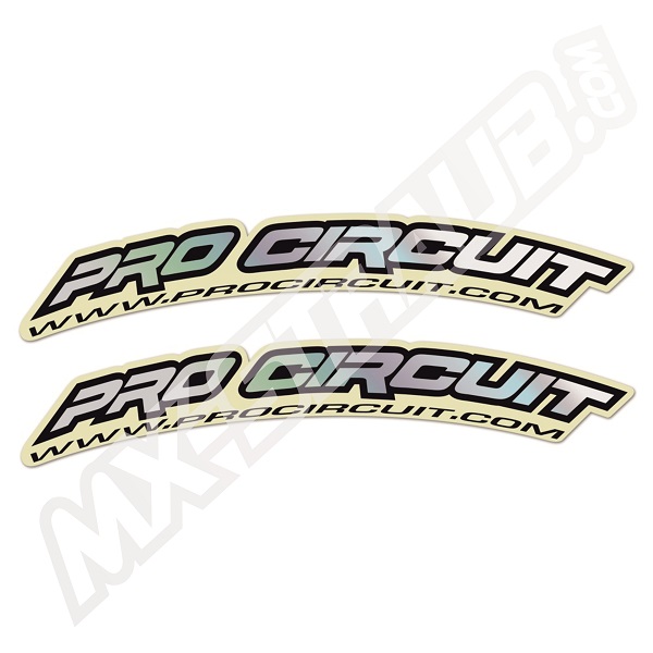 Pro Circuit Kotflügelaufkleber Hologram 2Stück ca.17x2cm Pro Circuit Kotflügelaufkleber Hologram 2Stück ca.17x2cm