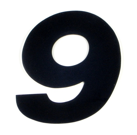 Startnummern US-Style 15cm schwarz