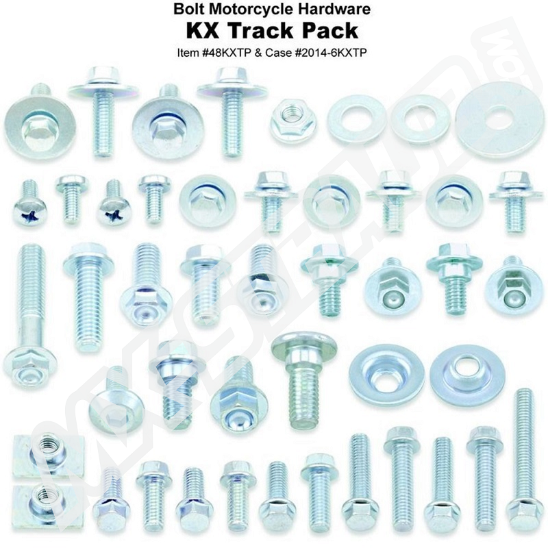 BOLT Track Pack Schraubenkit KX Modelle 03-> / KX85 14-> / KXF12-> BOLT Track Pack Schraubenkit KX Modelle 03-> / KX85 14-> / KXF12->