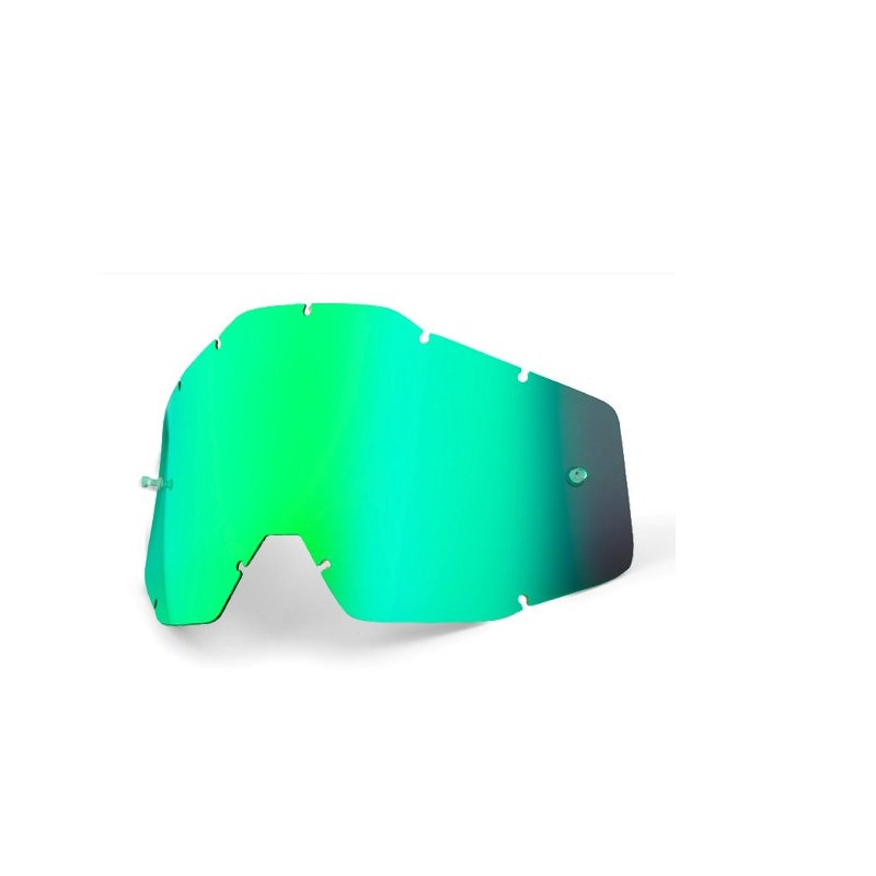 Ersatzglas für 100% Racercraft/Accuri Brille in Grün verspiegelt Ersatzglas für 100% Racercraft/Accuri Brille in Grün verspiegelt