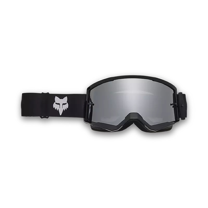 FOX MX-Brille Main Core Schwarz mit verspiegelter Sichtscheibe Chrome Glas-schwarz/chrome 
