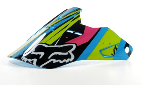 FOX V1 Kinderhelm Ersatzschild Undertow Helmet green/blue