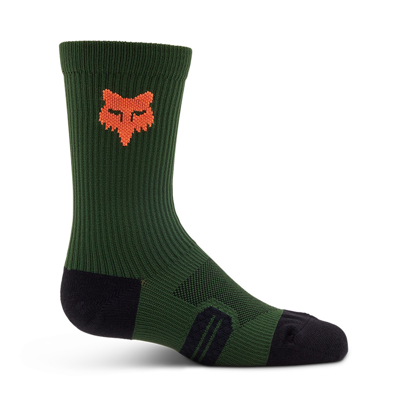 FOX Jugend Socken Ranger Crew - 15 cm lang Dunkel Grün