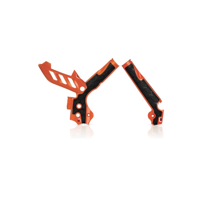 Acerbis Rahmenschützer X-Grip KTM all 11-16 Orange/Schwarz