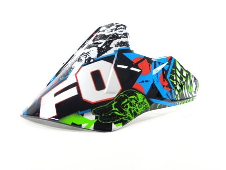 FOX V2 Visor Pure Filth Helmet 12 blue/black