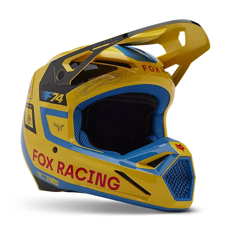 FOX MX-Helm V1 Race Spec Blass Gelb Gr: S 55-56cm FOX MX-Helm V1 Race Spec Blass Gelb Gr: S 55-56cm