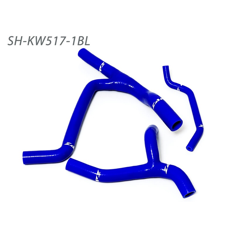 ZAP Silikon-Kühlerschläuche Kawasaki KXF450 09-15 blau Y-Kit ZAP Silikon-Kühlerschläuche Kawasaki KXF450 09-15 blau Y-Kit