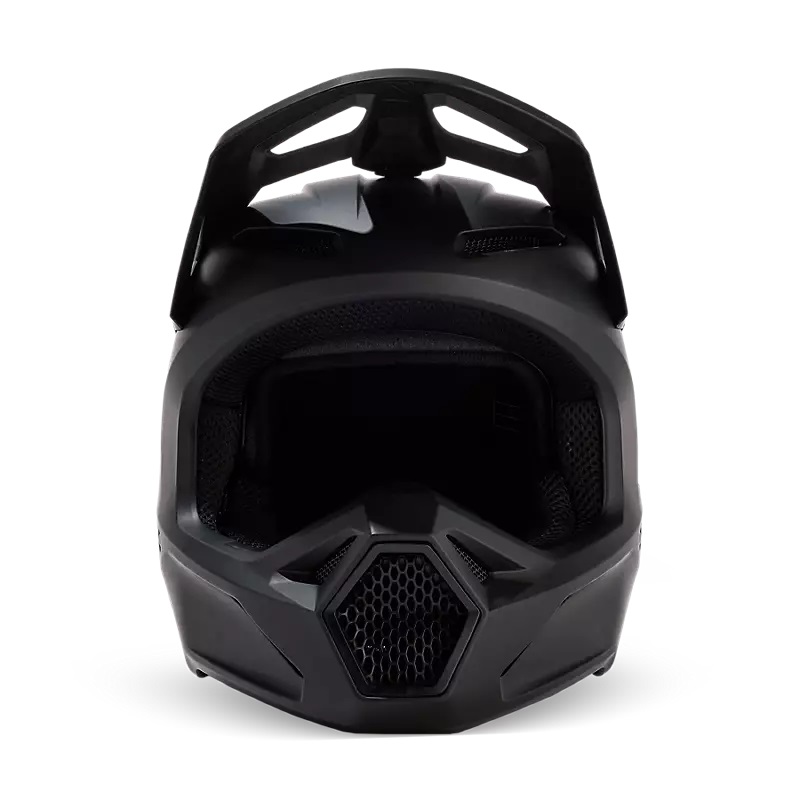 FOX V1 MX Helm Solid matt schwarz FOX V1 MX Helm Solid matt schwarz