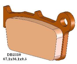 Delta Braking Bremsbeläge DB2310MX-D  KXF/RMZ/YZ(F) hinten