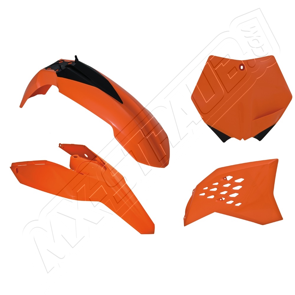 Plastikkit passend für KTM SX 07-10 EXC 08-11 orange 4 tlg. Plastikkit passend für KTM SX 07-10 EXC 08-11 orange 4 tlg.