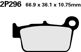 Nissin Sinter-Bremsbeläge hinten KXF250/450