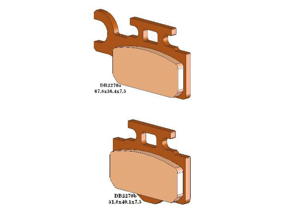 Delta Braking Bremsbeläge vorn KX65 Delta Braking Bremsbeläge vorn KX65