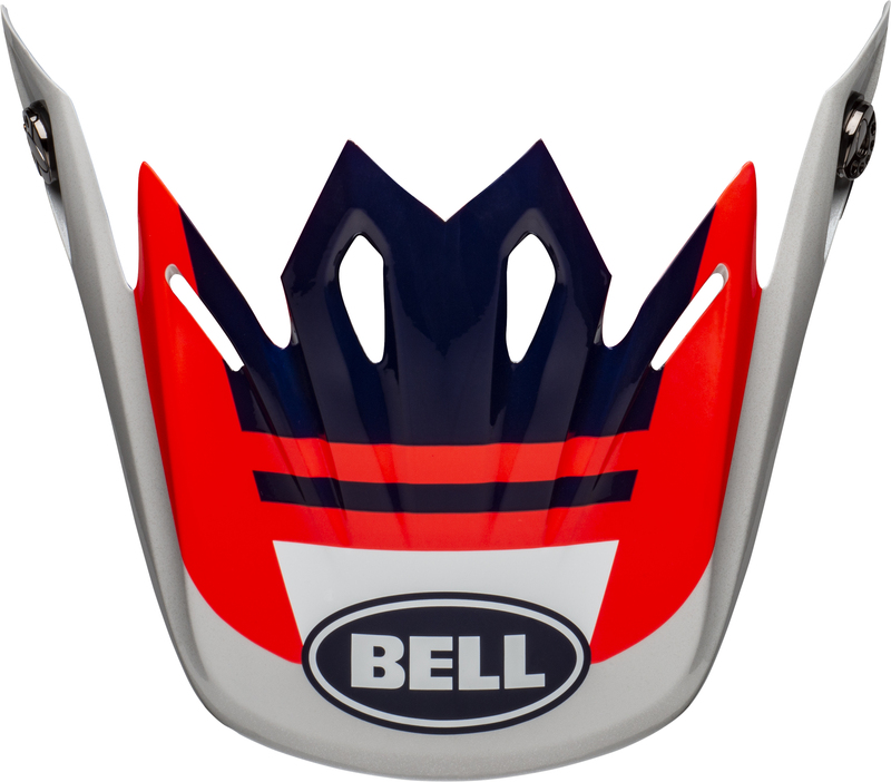 BELL Moto-9 Mips Helmschirm - Prophecy Gloss Infrared/Navy/Gray