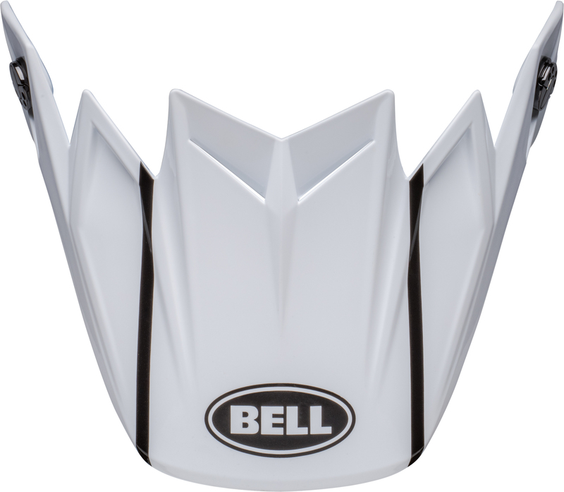 BELL Moto-9S Flex Off-Road Helmschirm - Sprint Glänzend Weiß