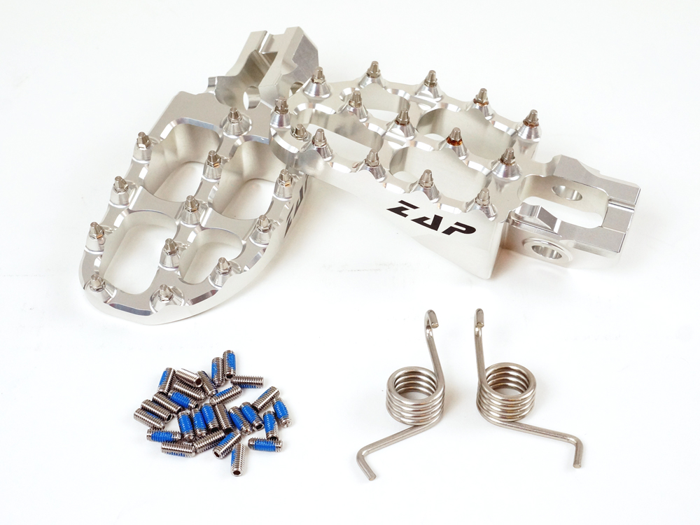 ZAP E-Peg Fußrasten KTM SX(F) 125-450 16-> Silber *inkl. Federn* ZAP E-Peg Fußrasten KTM SX(F) 125-450 16-> Silber *inkl. Federn*