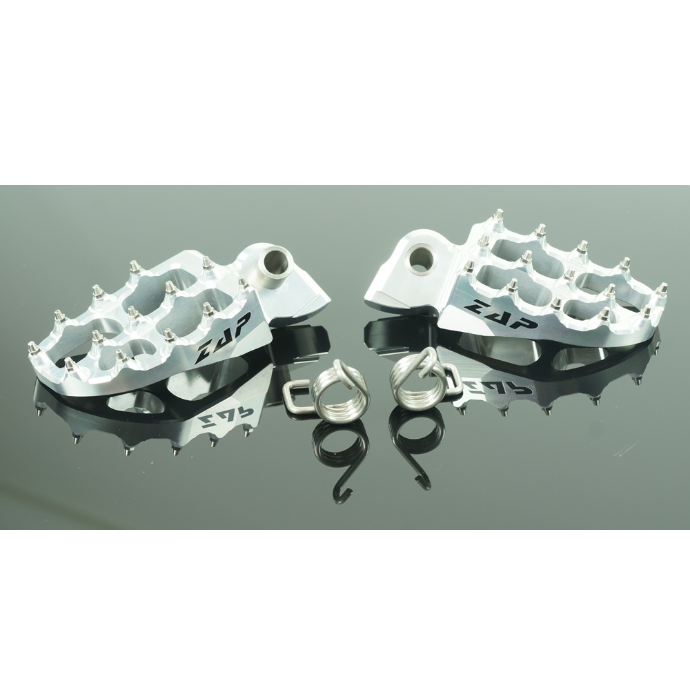 ZAP E-Peg Fußraste Yamaha, Gas Gas, KTM, HSQ ->2015 silber *inkl. Federn* ZAP E-Peg Fußraste Yamaha, Gas Gas, KTM, HSQ ->2015 silber *inkl. Federn*