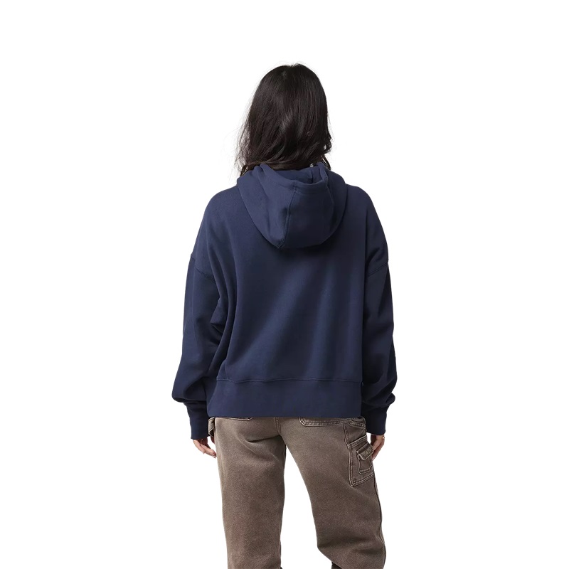 Kapuzenpullover Moto-X Oversized für Frauen Mitternachtsblau  Gr: M  