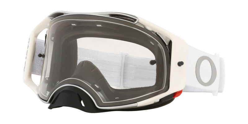 OAKLEY Airbrake MX Goggle - Tuff Blocks White Klare Linse