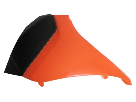 RACE TECH Airbox Abdeckung links SX/SXF 11-12 orange/schwarz RACE TECH Airbox Abdeckung links SX/SXF 11-12 orange/schwarz
